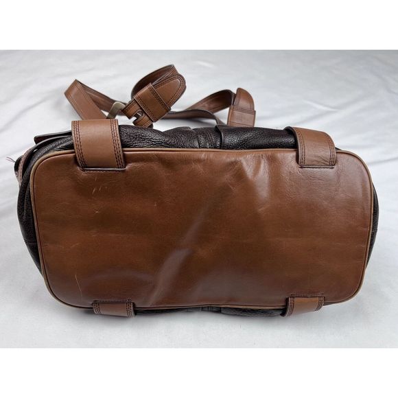 Michael by Michael Kors Brown Pebbled Leather Gold Tone Shoulder Bag Large Purse - Picture 7 of 16